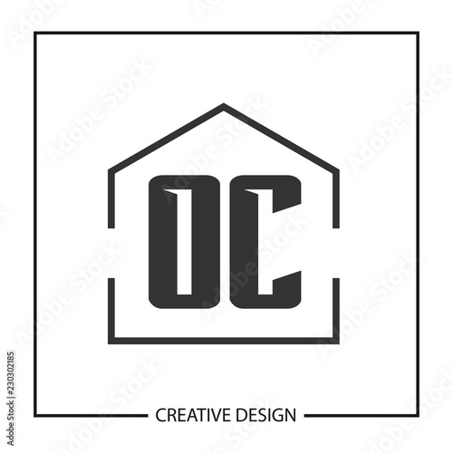 Initial OC Letter Logo Template Design