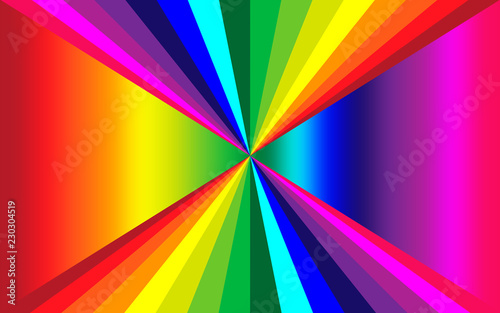 Ilustração com as cores do arco-íris