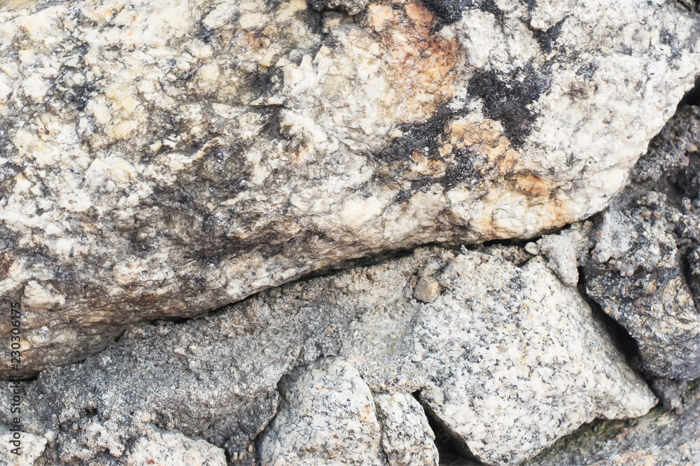 A close up photo of a rock showing lots of texture and character.