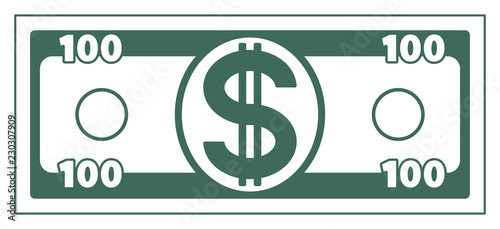 Abstract dollar currency