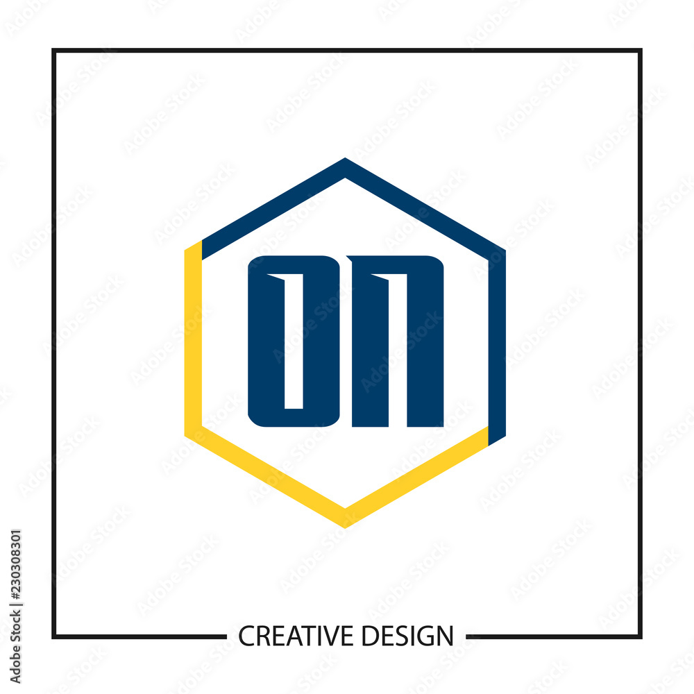 Initial ON Letter Logo Template Design Initial ON Letter Logo Template Design