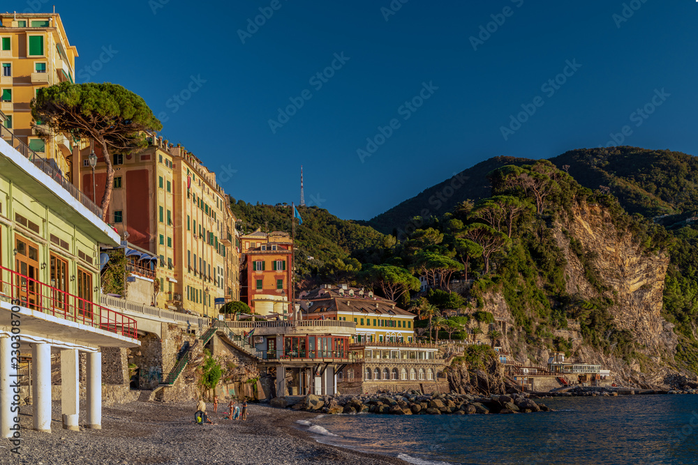 Camogli is shining at the golden hour