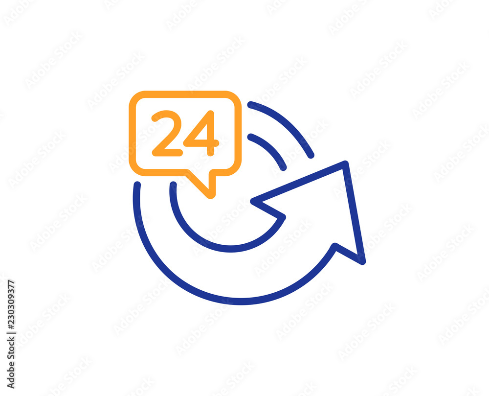 24 hours service line icon 24 hours service line icon