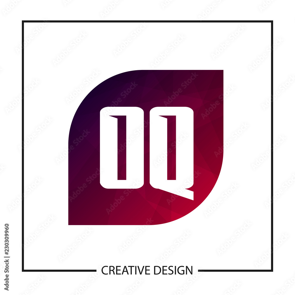 Initial OQ Letter Logo Template Design Initial OQ Letter Logo Template Design