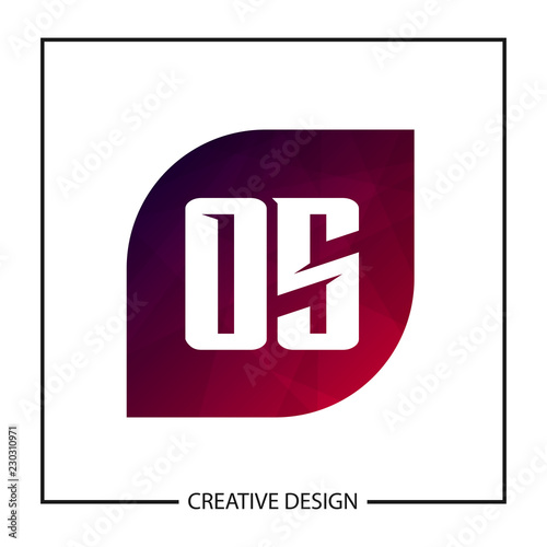 Initial OS Letter Logo Template Design © Scooby
