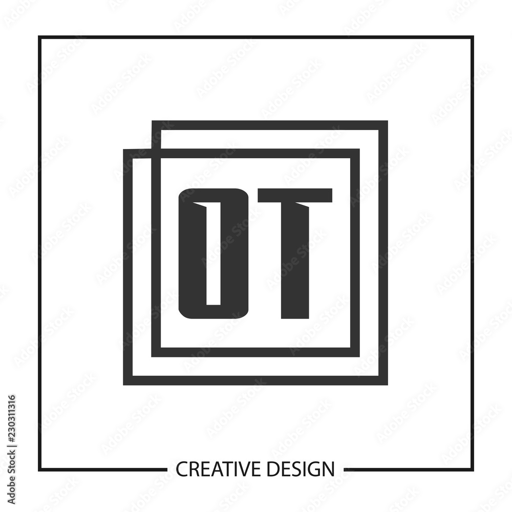 Initial OT Letter Logo Template Design Initial OT Letter Logo Template Design
