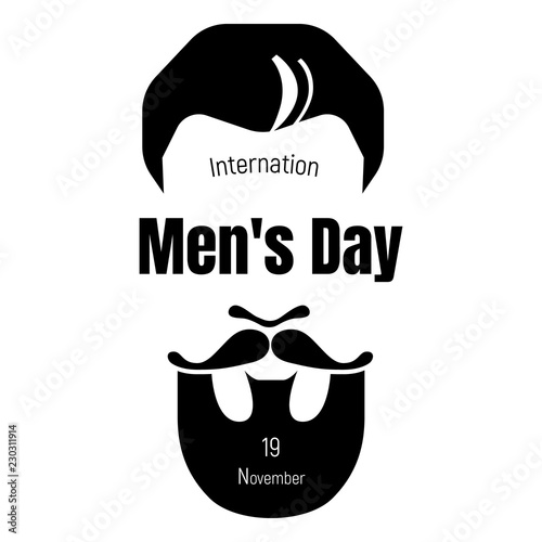 International mens day icon. Simple illustration of international mens day vector icon for web design isolated on white background