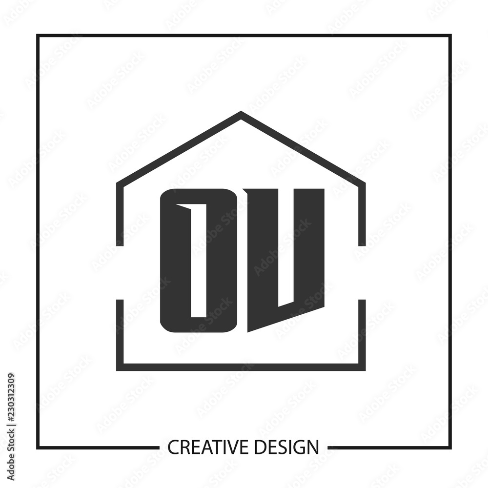 Initial OV Letter Logo Template Design Initial OV Letter Logo Template Design