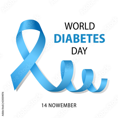World diabetes day concept background. Realistic illustration of world diabetes day vector concept background for web design