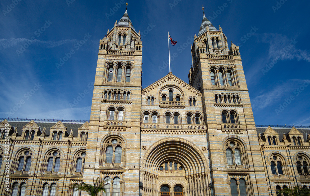 Natural History museum in England, London, UK