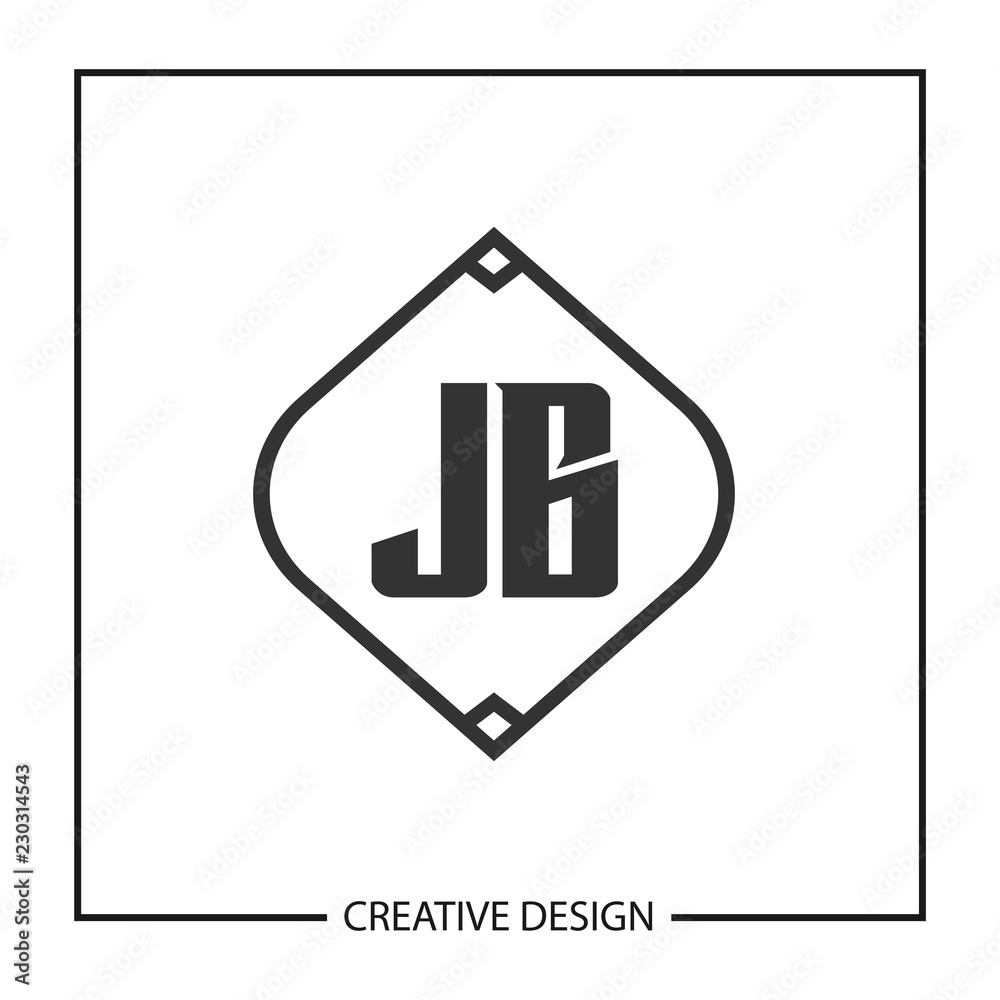 Obraz premium Initial JB Letter Logo Template Design