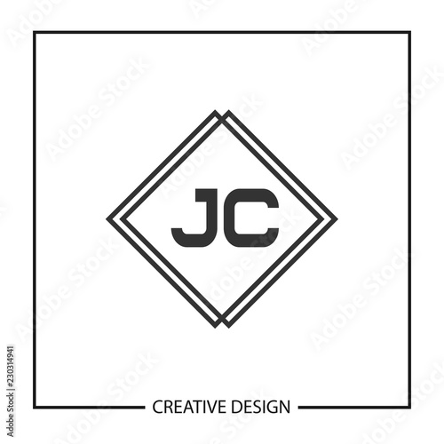 Initial JC Letter Logo Template Design