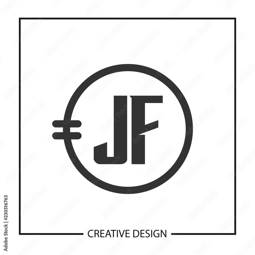 Initial JF Letter Logo Template Design Initial JF Letter Logo Template Design