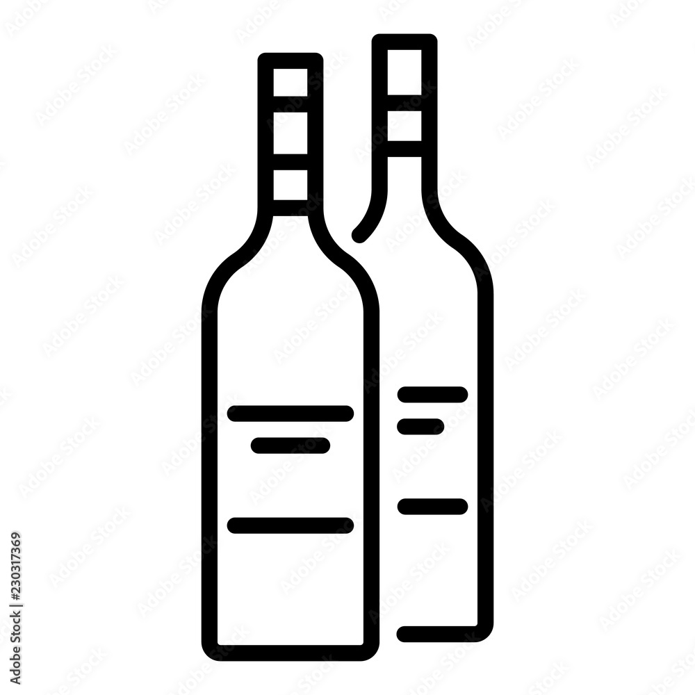 Drink bottle icon. Outline drink bottle vector icon for web design isolated on white background Drink bottle icon. Outline drink bottle vector icon for web design isolated on white background