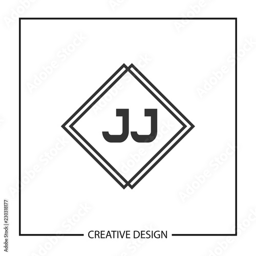 Initial JJ Letter Logo Template Design