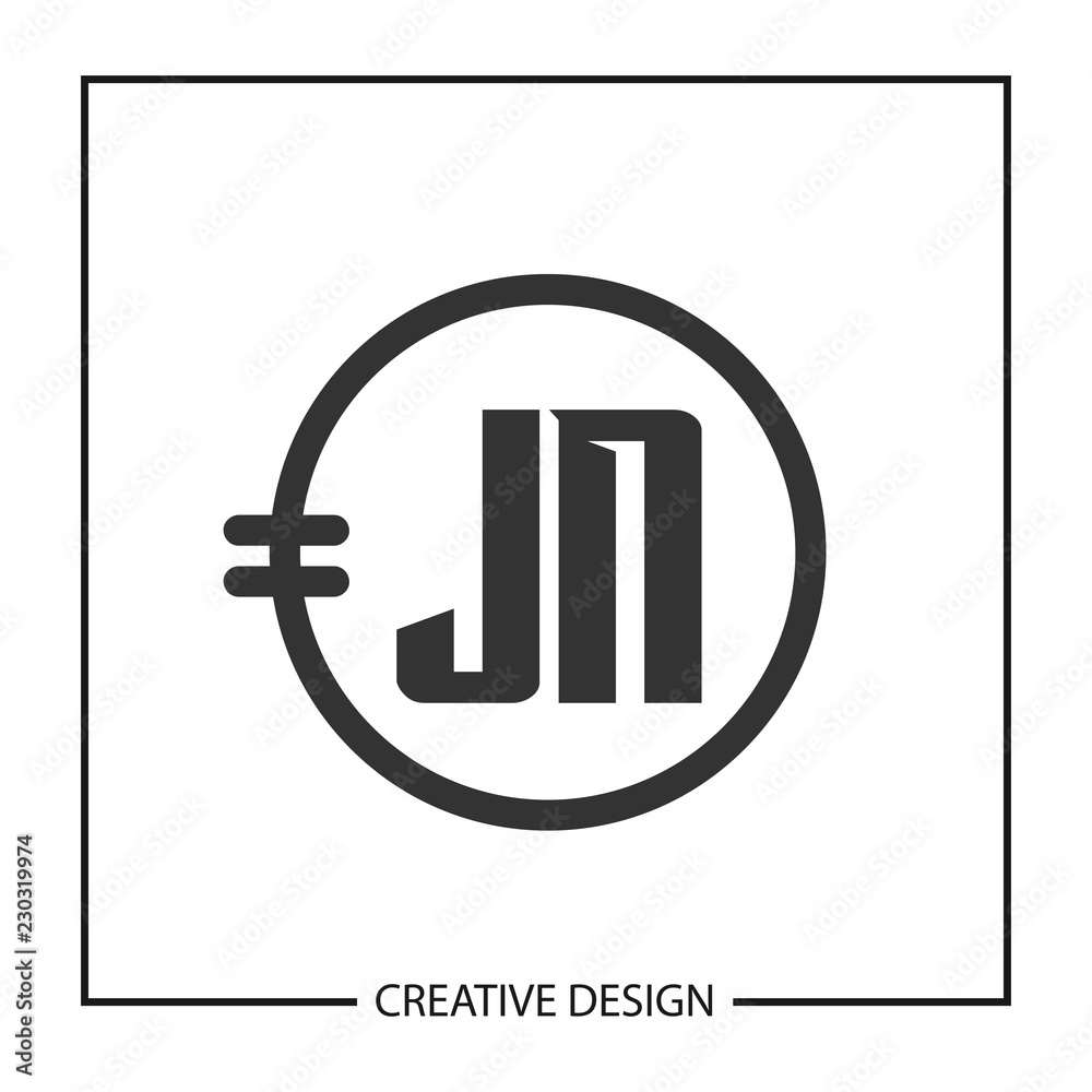 Initial JN Letter Logo Template Design Initial JN Letter Logo Template Design