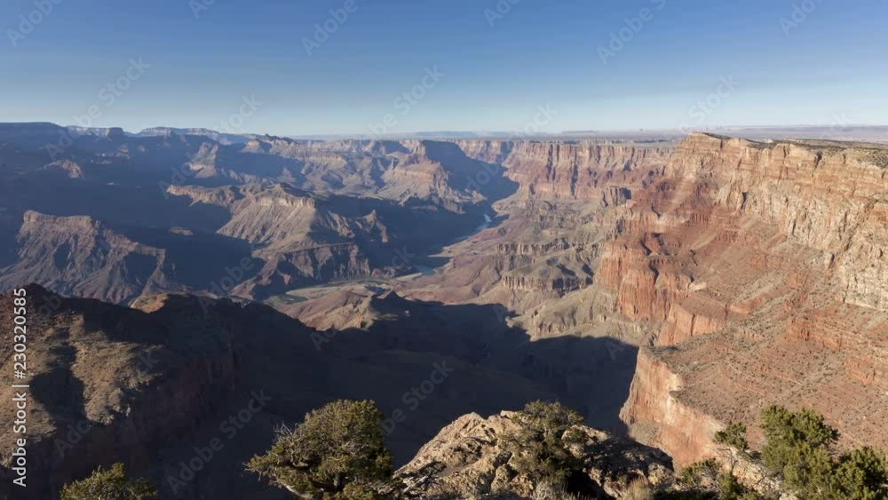 Scenic time lapse of shadows moving in the Grand Canyon at dusk. Scenic time lapse of shadows moving in the Grand Canyon at dusk.