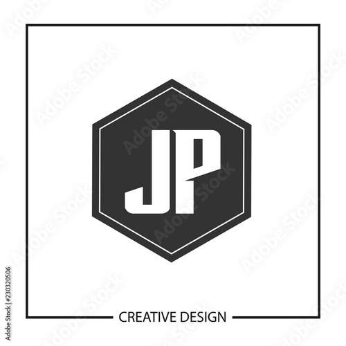 Initial JP Letter Logo Template Design