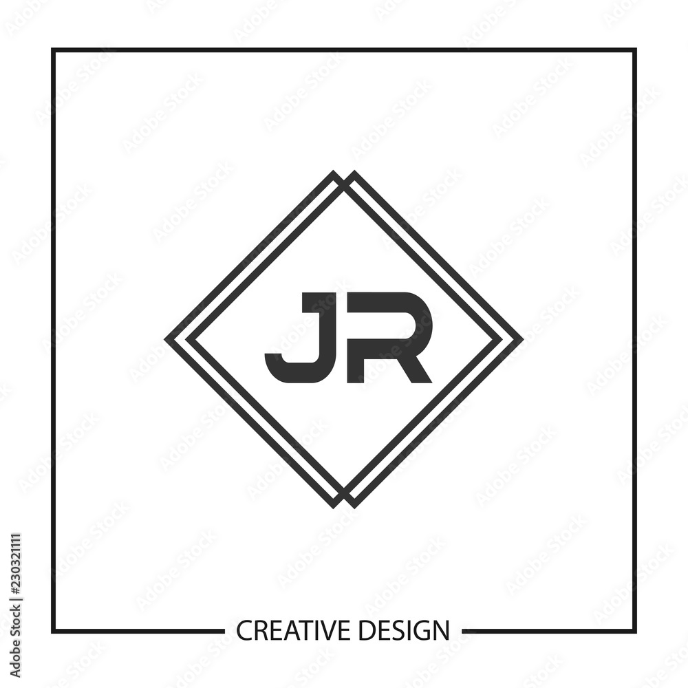 Initial JR Letter Logo Template Design Initial JR Letter Logo Template Design