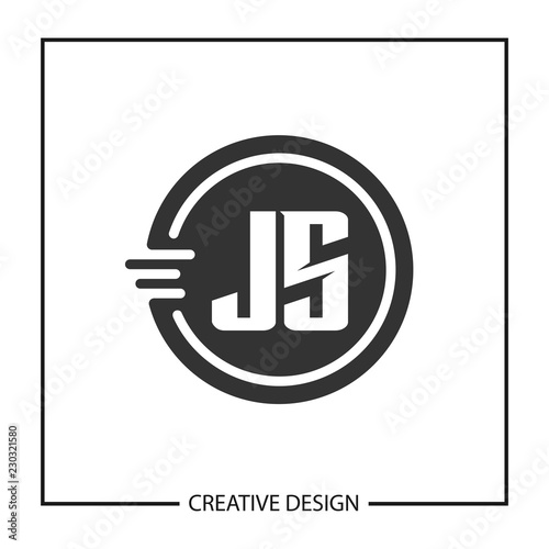 Initial JS Letter Logo Template Design