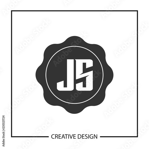 Initial JS Letter Logo Template Design