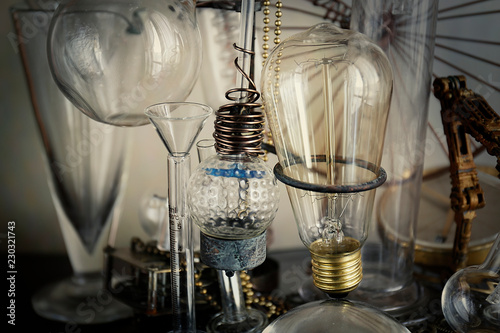 steampunk alambicco provette dello scienziato © tiky224