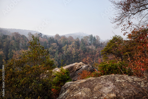 Blue Ridge Mountains at Tallulah Gorge in North Georgia USA