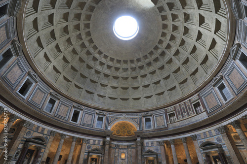 The ceiling of the Pantheon