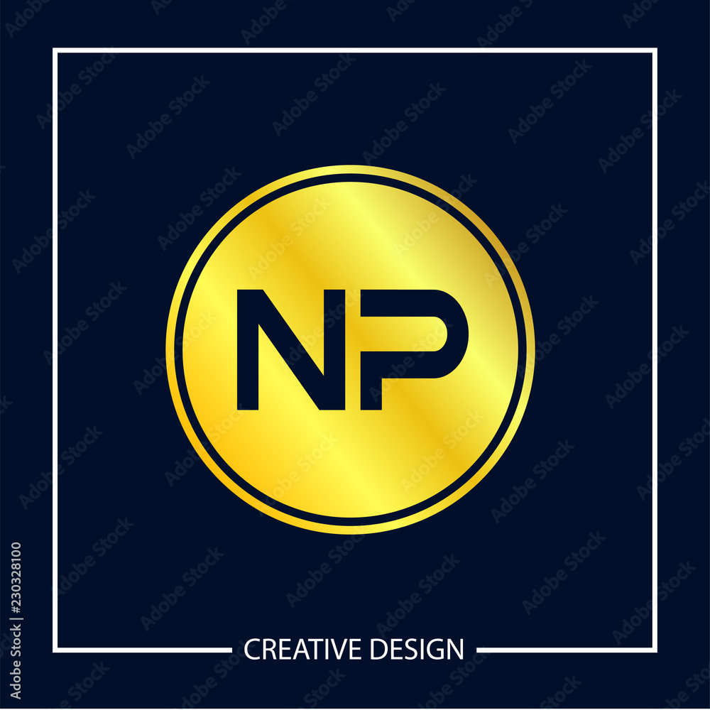 Initial NP Letter Logo Template Design Initial NP Letter Logo Template Design