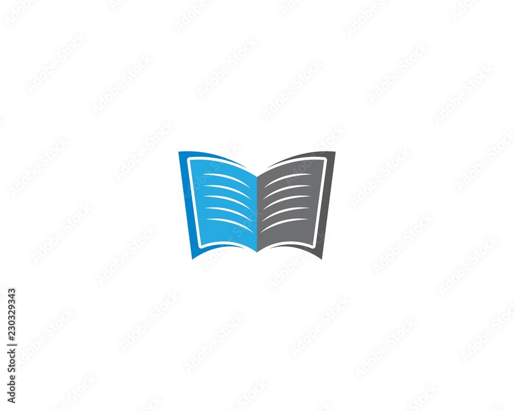 Book logo illustration Book logo illustration