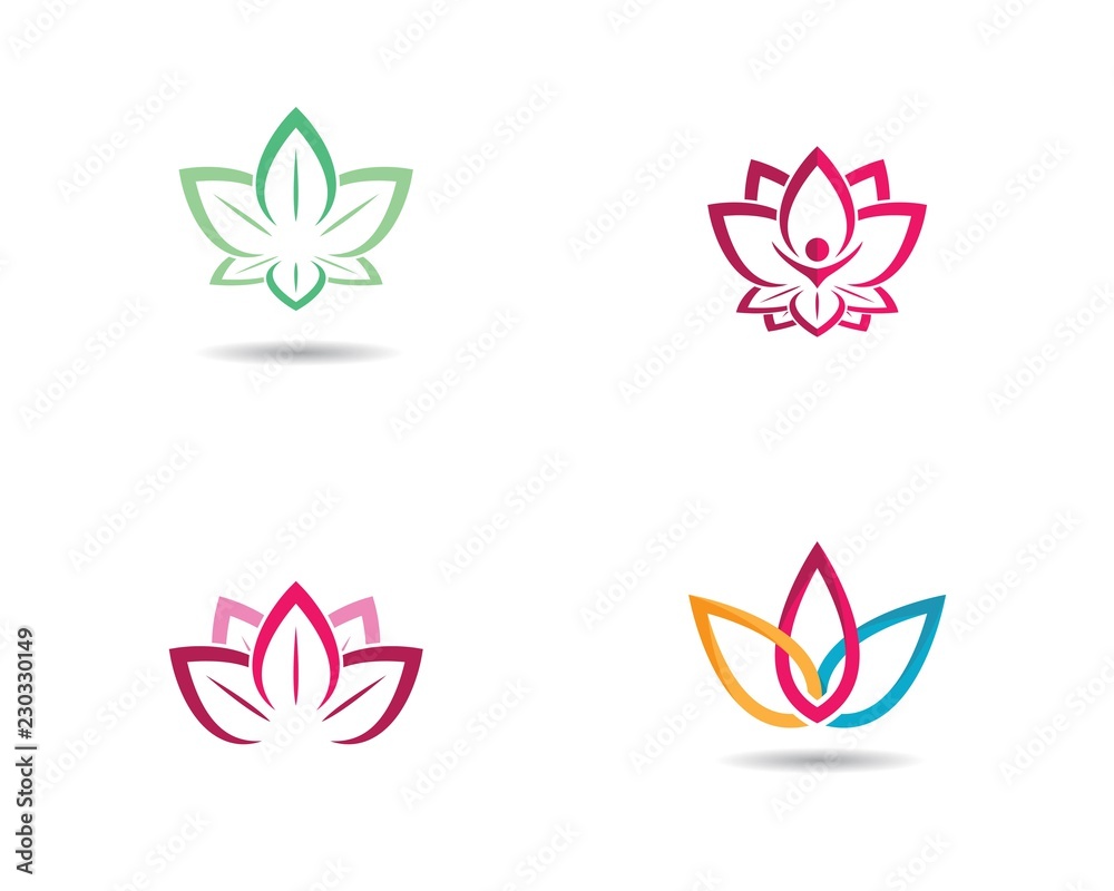 Beauty flower logo