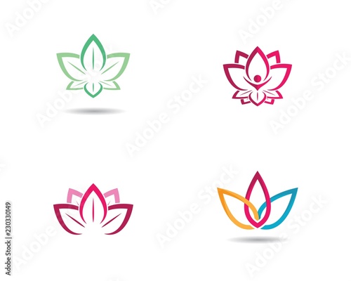 Beauty flower logo