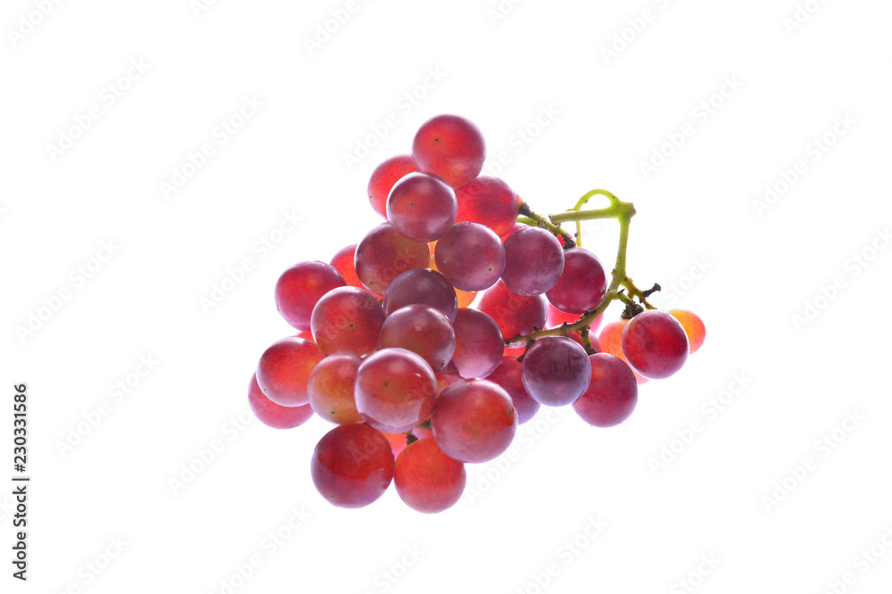 Grapes, isolated on a white background
