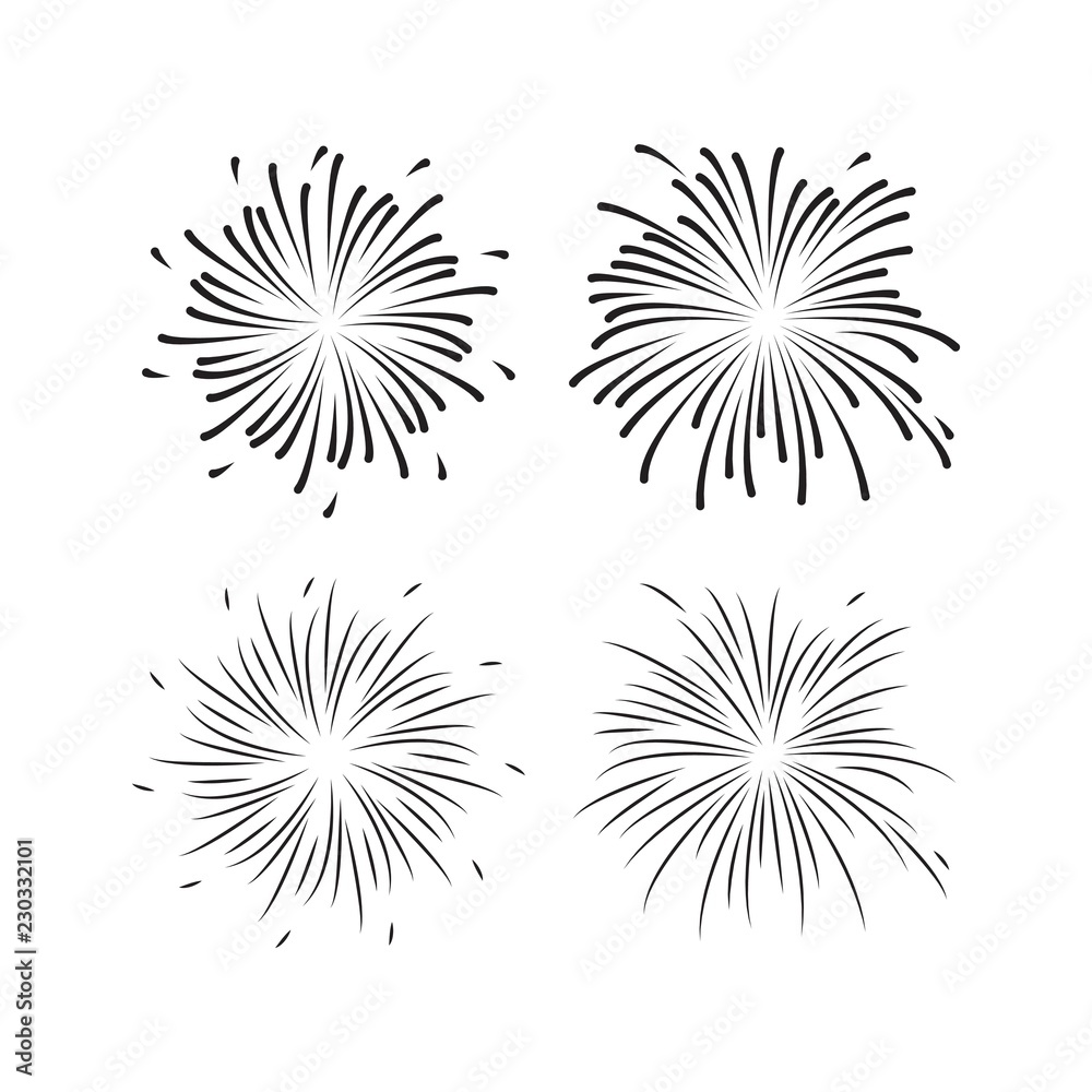 Fireworks Vector Template Design Illustration Fireworks Vector Template Design Illustration