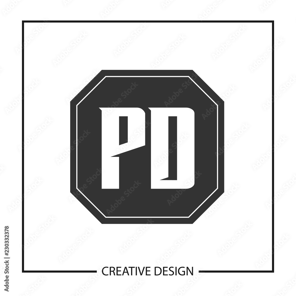 Initial PD Letter Logo Template Design Initial PD Letter Logo Template Design