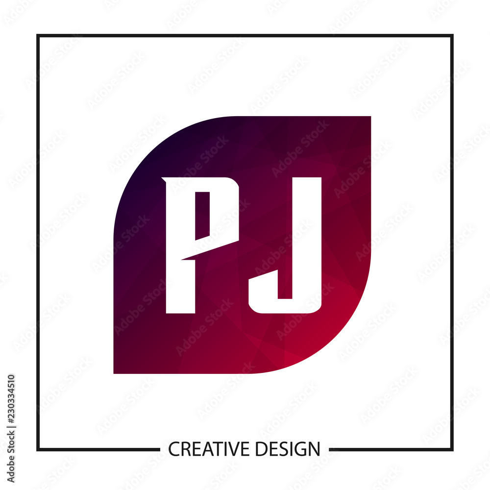 Initial PJ Letter Logo Template Design Initial PJ Letter Logo Template Design