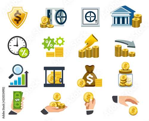 Benefit and situation of deposit in the bank. Basic person investment.