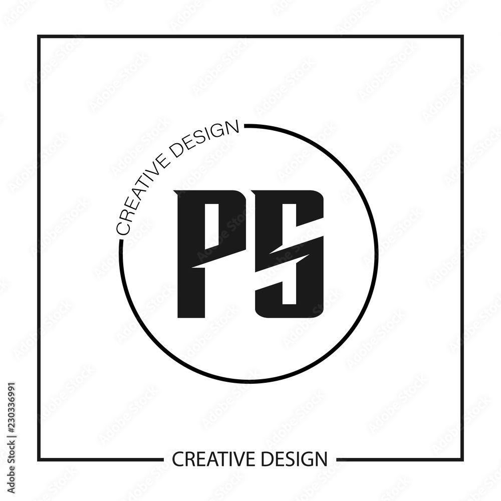 Initial PS Letter Logo Template Design Initial PS Letter Logo Template Design