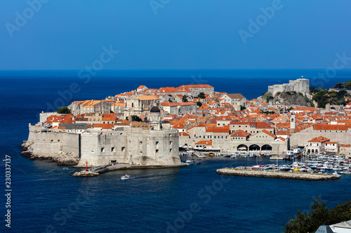 Dubrovnik, Croatia, known as the Pearl of the Adriatic, one of the most prominent tourist destinations in the Mediterranean, a UNESCO World Heritage site.