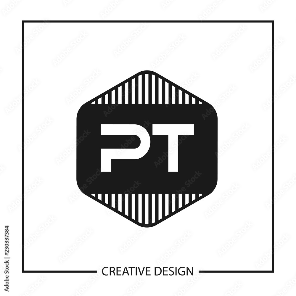 Initial PT Letter Logo Template Design Initial PT Letter Logo Template Design