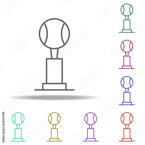 tennis cup icon. Elements of awards in multi color style icons. Simple icon for websites, web design, mobile app, info graphics