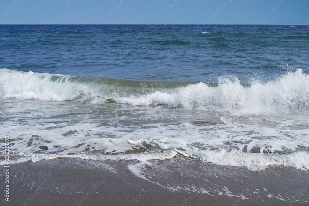 海　波　砂浜　素材