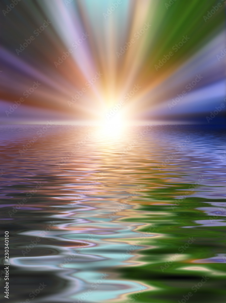 Soft and blurred colorful surface of water rippled reflection and sky background Soft and blurred colorful surface of water rippled reflection and sky background