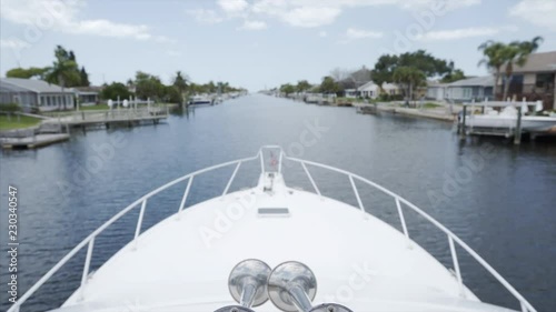 POV Riding on a Speed Boat in New Port Richey photo