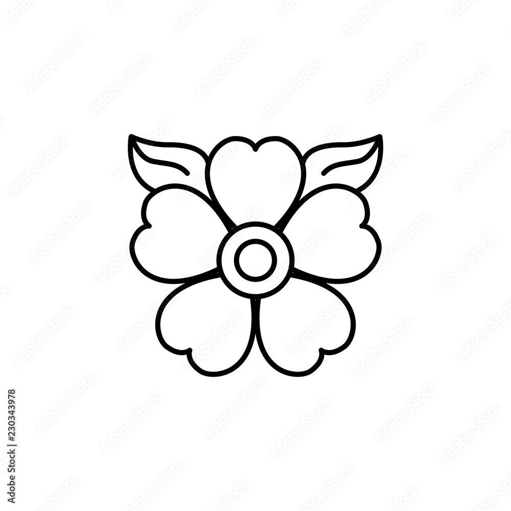 flower, day of the dead icon. Element of day the Dead in Mexico line icon. Thin line icon for website design and development, app development. Premium icon