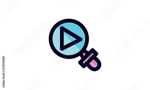 Search Icon Template Vector Sign Design