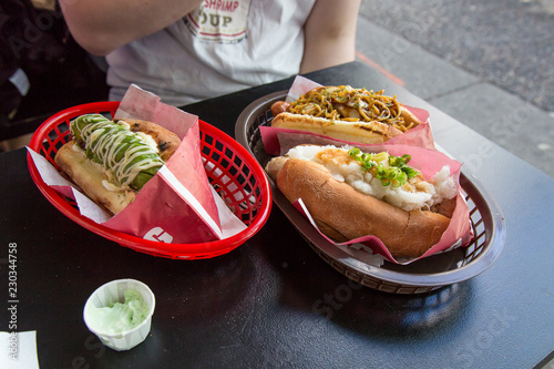 Gourmet hot dogs