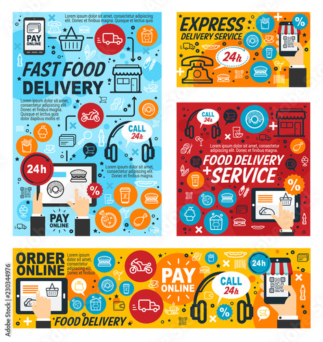 Fast food delivery mobile order service