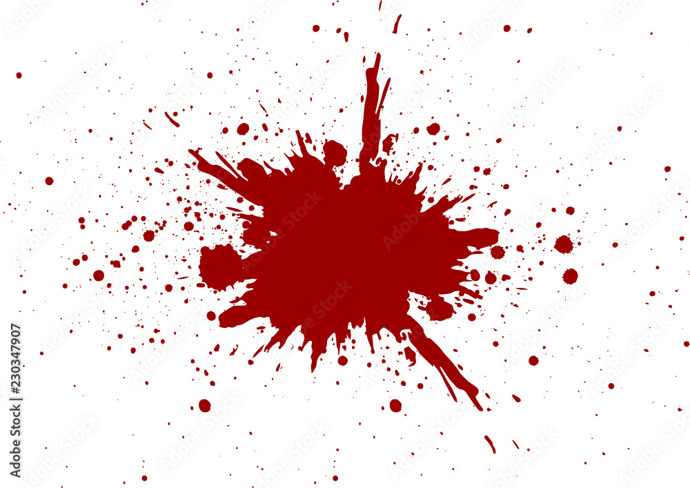 vector blood splatter isolated design. illustration vector design - obrazy, fototapety, plakaty 