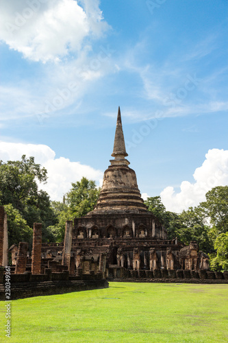 Wat Chang Lom in Si Satchanalai Historical Park  Sukhothai  Thailand.